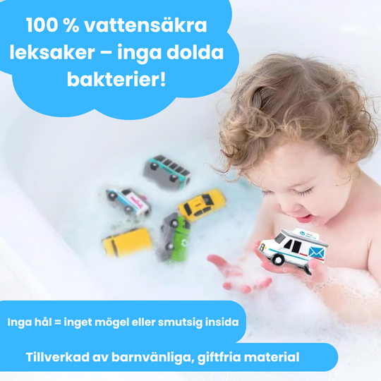 SplashCars  – Roliga och säkra badleksaker för barn!