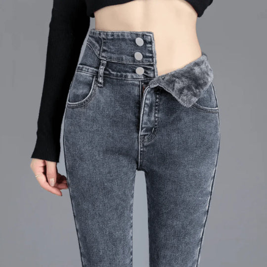 CozyJeans Fleece-jeans – Värme och Komfort hela Vintern